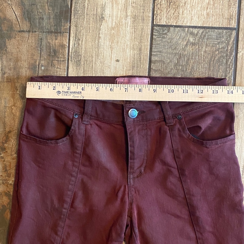 Free People Deep Burgundy Skinny Jeans - Picture 6 of 12